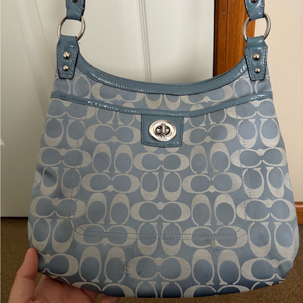 Coach Penelope Signature Bag (Pool Blue) - Picture 3 of 6